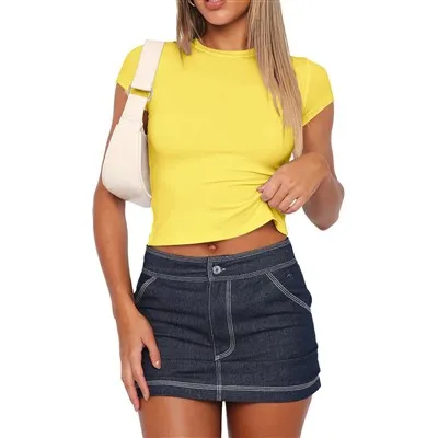 Crop Top cu crop sexy la modă pentru femei